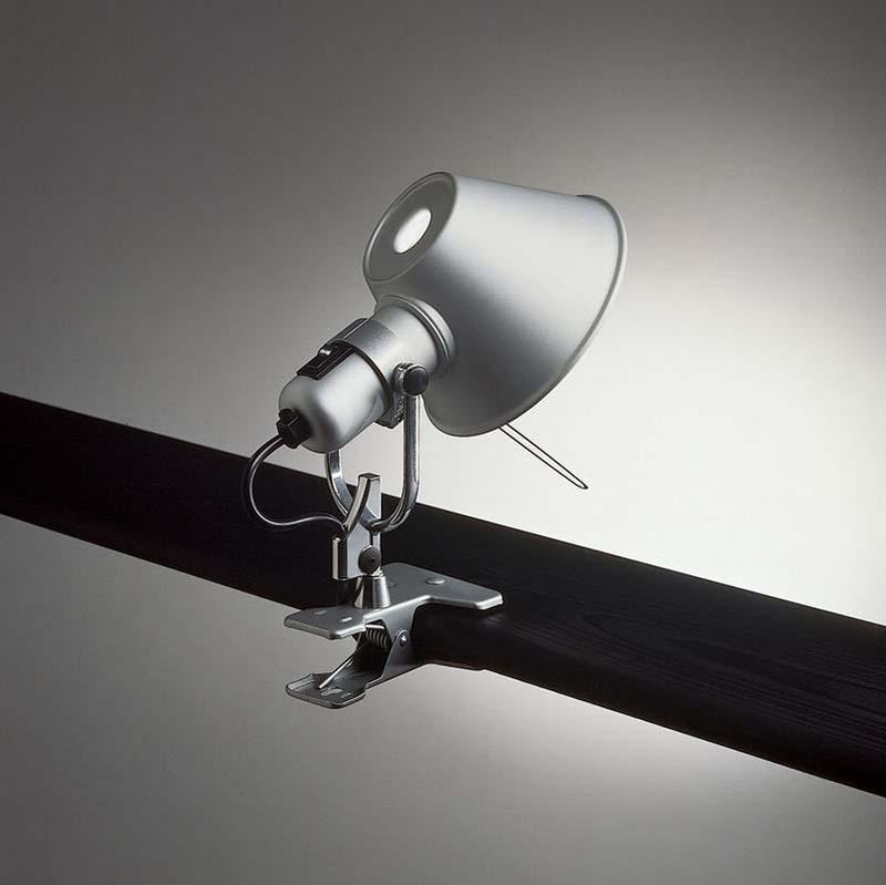 Artemide A043808 Tolomeo Micro Clip Spot 8W LED Aluminum Wall/Ceiling Light - Seginus Lighting