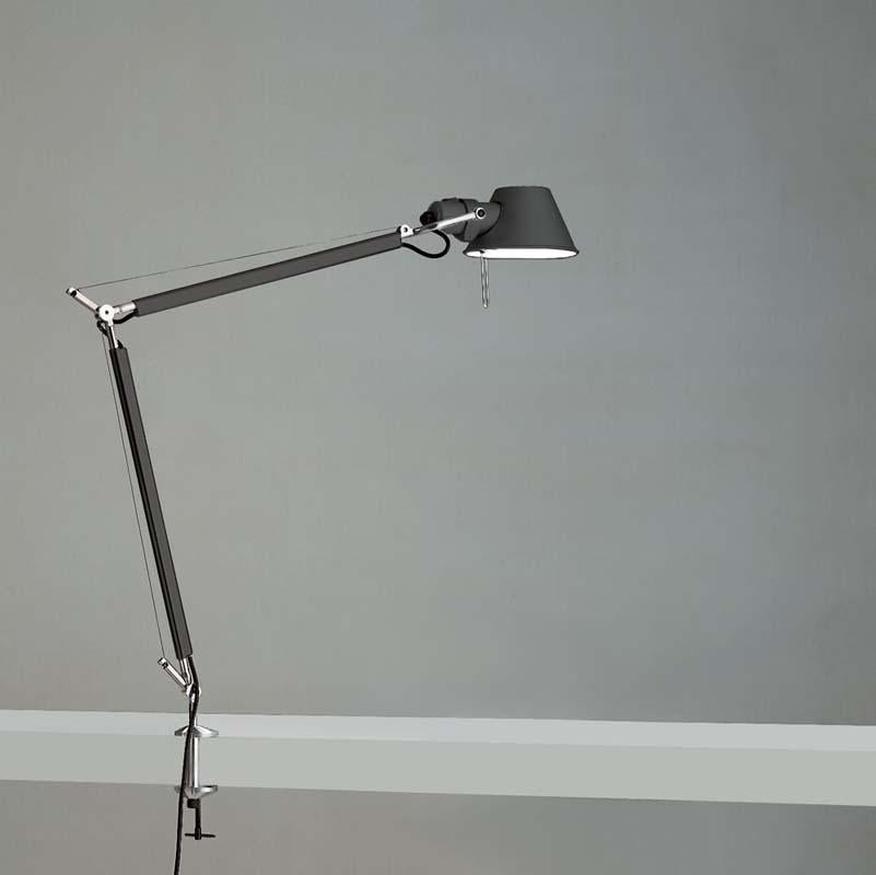 Artemide TOL008C Tolomeo Midi 9W LED Aluminum Table Light with Clamp - Seginus Lighting