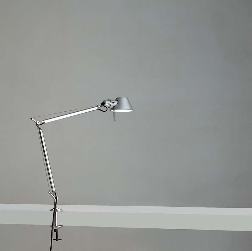 Artemide TOL008C Tolomeo Midi 9W LED Aluminum Table Light with Clamp - Seginus Lighting