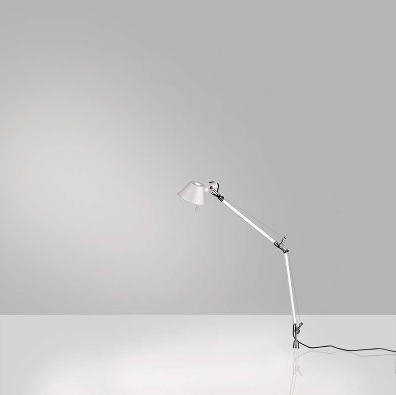 Artemide TOL006 Tolomeo Mini Max 100W E26 Aluminum Table Light with In-Set Pivot - Seginus Lighting