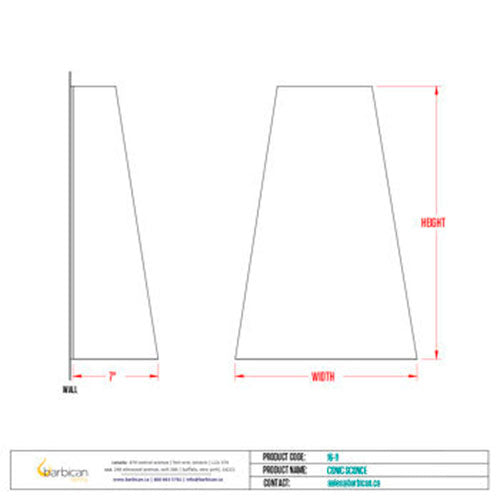 Barbican Lighting Conic Sconce