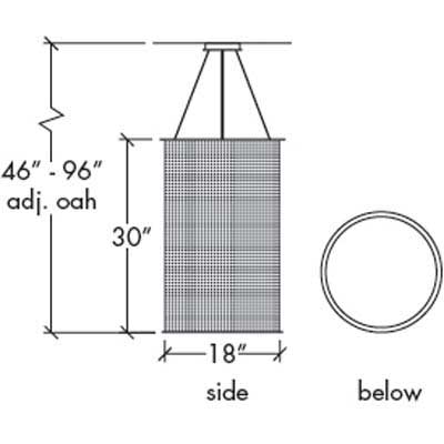 Clarus 14305-SFM Indoor/Outdoor Semi Flush Mount Pendant By Ultralights Lighting Additional Image 3