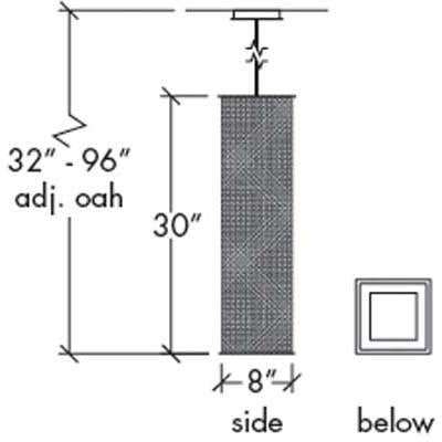 Clarus 14314-CH Indoor/Outdoor Cable Hung Pendant By Ultralights Lighting Additional Image 3