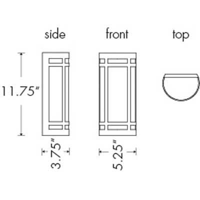 Classics 10180 Outdoor Wall Sconce By Ultralights Lighting Additional Image 1