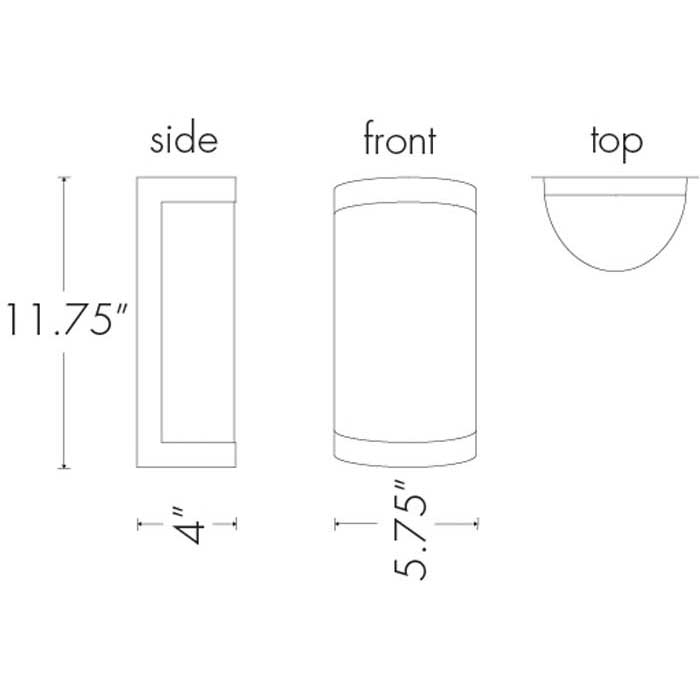 Classics 9131-VM Outdoor Vertical Mounting Wall Sconce By Ultralights Lighting Additional Image 1
