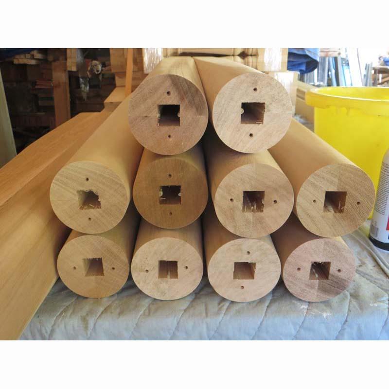 Round cedar lamp post discount