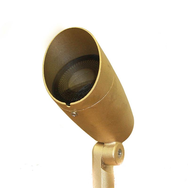 CopperMoon Lighting CM.125 Professional Brass Bullet Uplight With Stake