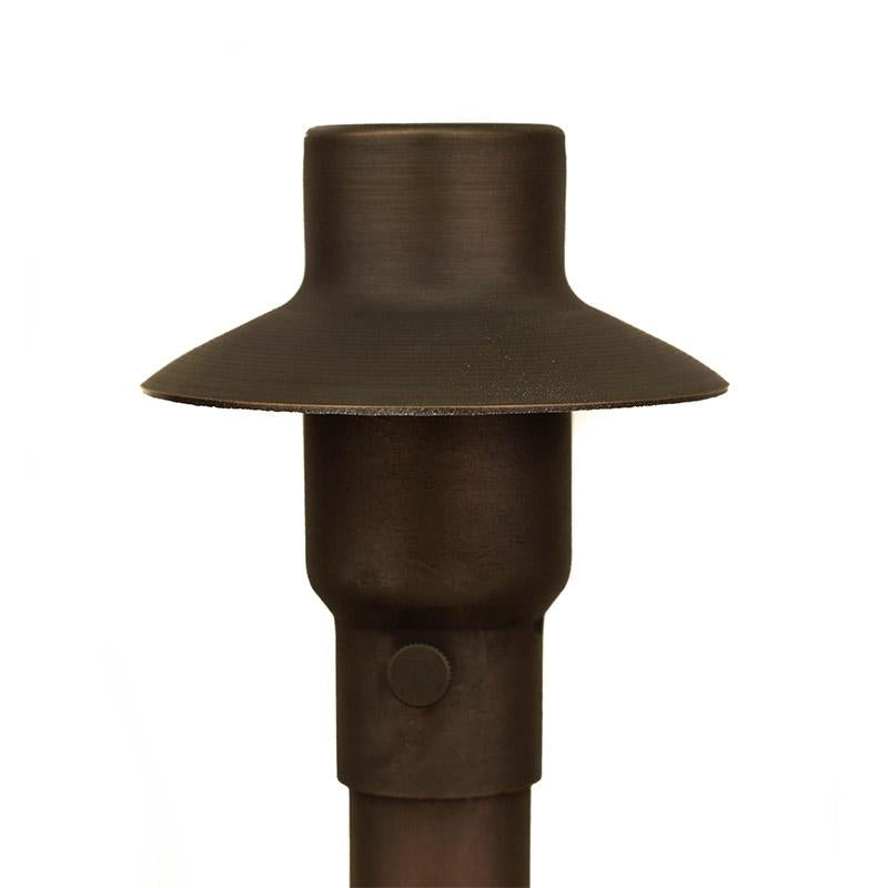 CopperMoon Lighting CM.300-20 Copper 3.5Inch Path Light Top 20 Inch Copper Stem With Stake