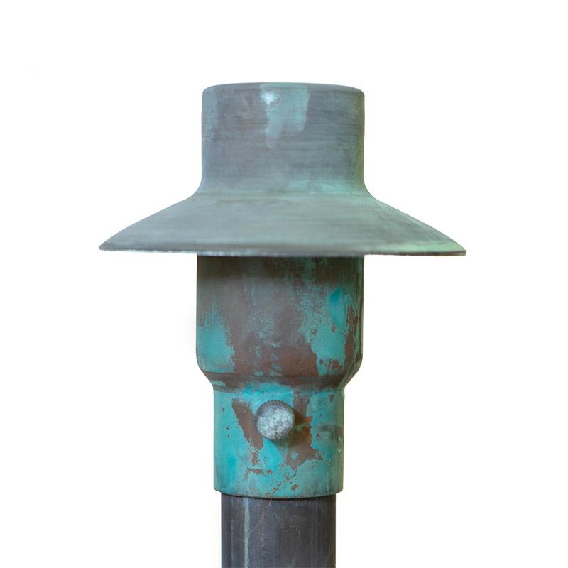CopperMoon Lighting CM.300-20 Copper 3.5Inch Path Light Top 20 Inch Copper Stem With Stake