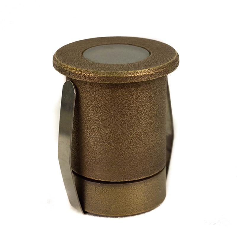 CopperMoon Lighting CM.340-R Brass Soffit Light Niche With a Flush Ring for MR8 Lamp