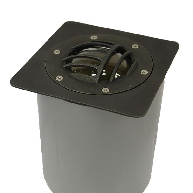 CopperMoon Lighting CM.360-G Brass In-Ground Light Grate and Top Plate