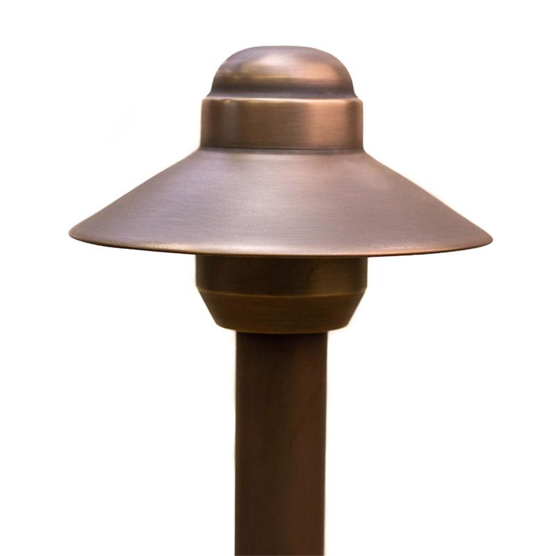 CopperMoon Lighting CM.4012 Copper 4Inch Path Light Top 8.75Inch X 3-4Inch Copper Stem With Stake