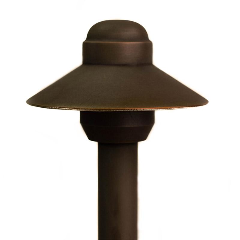 CopperMoon Lighting CM.4012 Copper 4Inch Path Light Top 8.75Inch X 3-4Inch Copper Stem With Stake