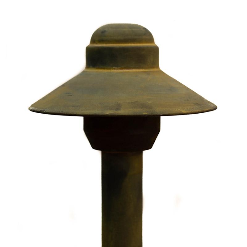 CopperMoon Lighting CM.4017 Copper 4Inch Path Light Top, 14.75 Inch x 3-4Inch Copper Stem With Stake