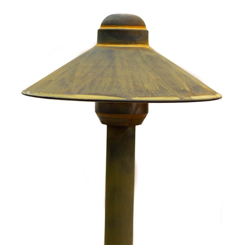 CopperMoon Lighting CM.6014 Copper 6Inch Path Light Top 10.75Inch X 3-4Inch Copper Stem With Stake