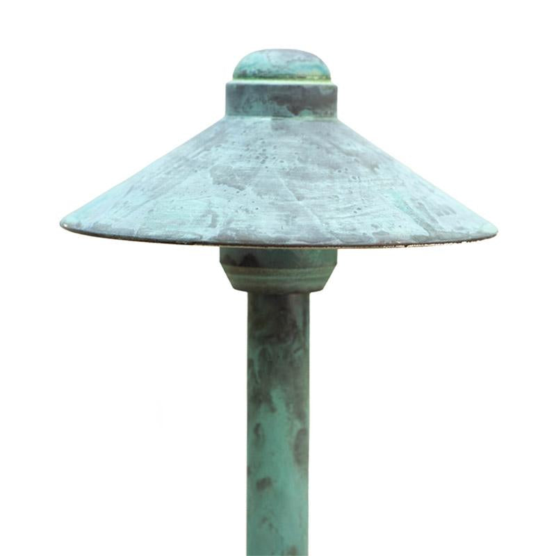 CopperMoon Lighting CM.6014 Copper 6Inch Path Light Top 10.75Inch X 3-4Inch Copper Stem With Stake