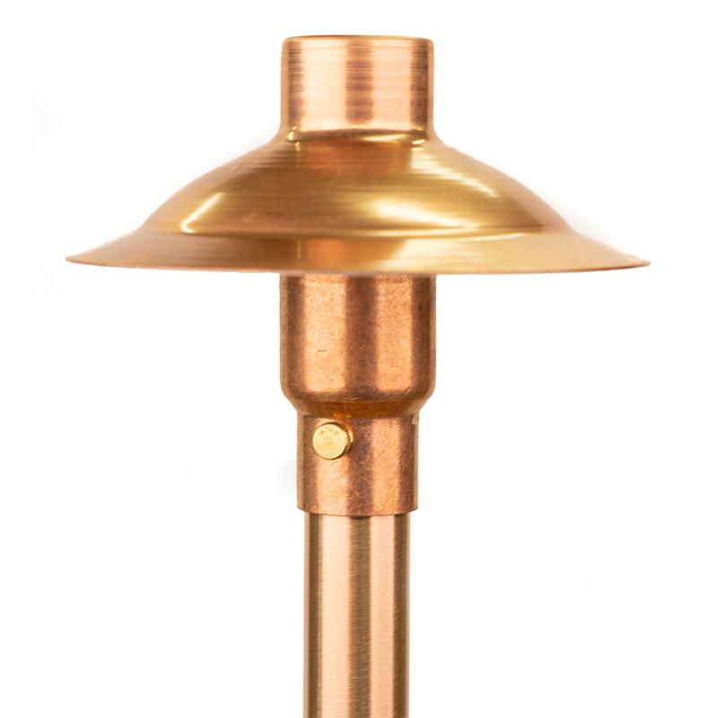 CopperMoon Lighting CM.700-16 Copper 6Inch Path Light Top 16Inch Copper Stem With Stake