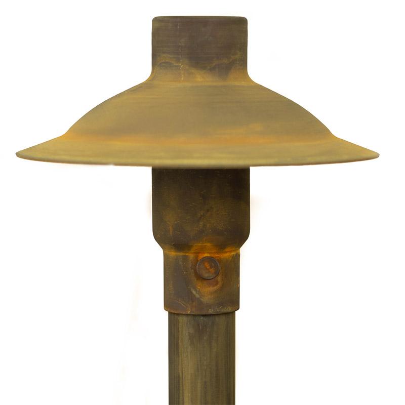 CopperMoon Lighting CM.700-20 Copper 6Inch Path Light Top 20Inch Copper Stem With Stake