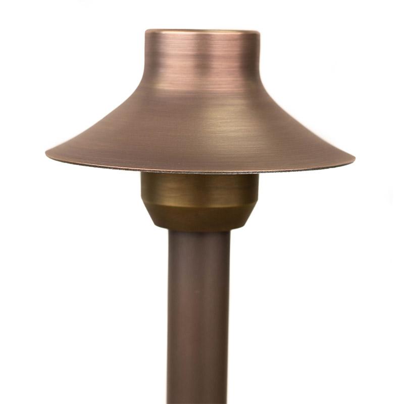 CopperMoon Lighting CM.705-15 Copper 4.25Inch Path Light Top 15Inch X 3-4Inch Copper Stem With Stake