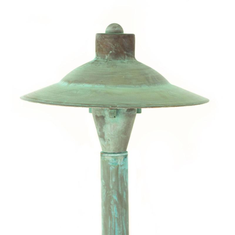 CopperMoon Lighting CM.715-20CG Copper 7.5Inch Path Light Top With 18 Inch Stem & Stake