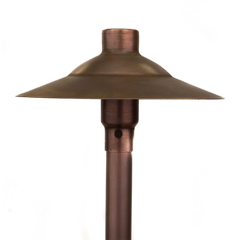 CopperMoon Lighting CM.730-20 Copper 9Inch Path Light Top 20Inch Copper Stem With Stake