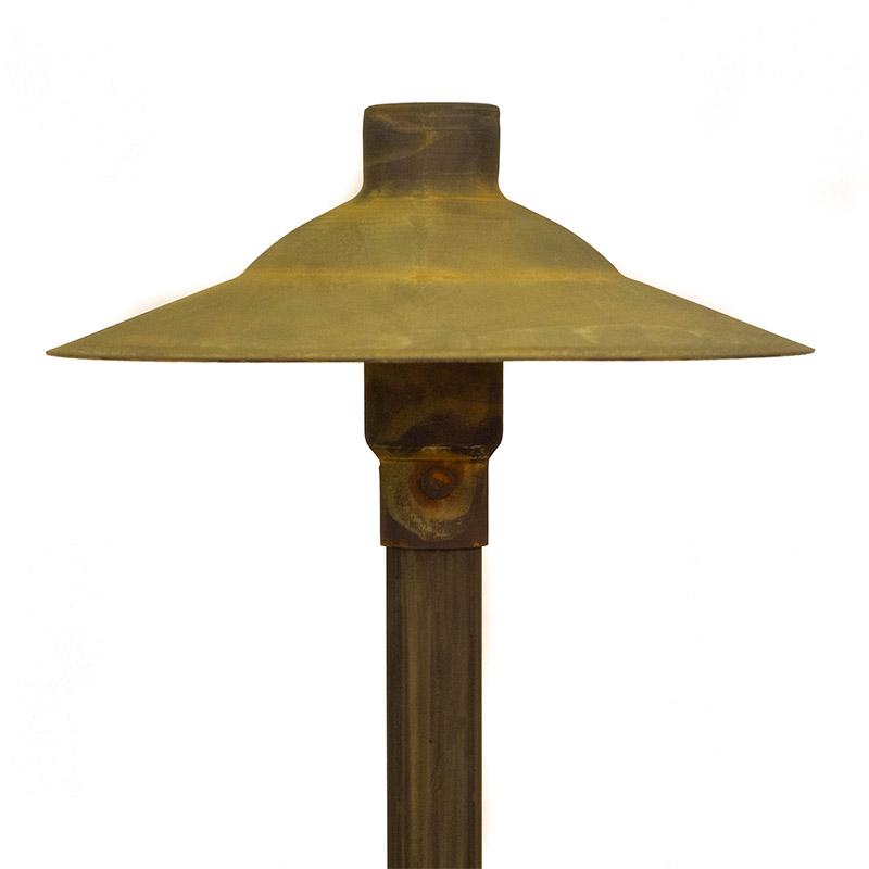 CopperMoon Lighting CM.730-20 Copper 9Inch Path Light Top 20Inch Copper Stem With Stake