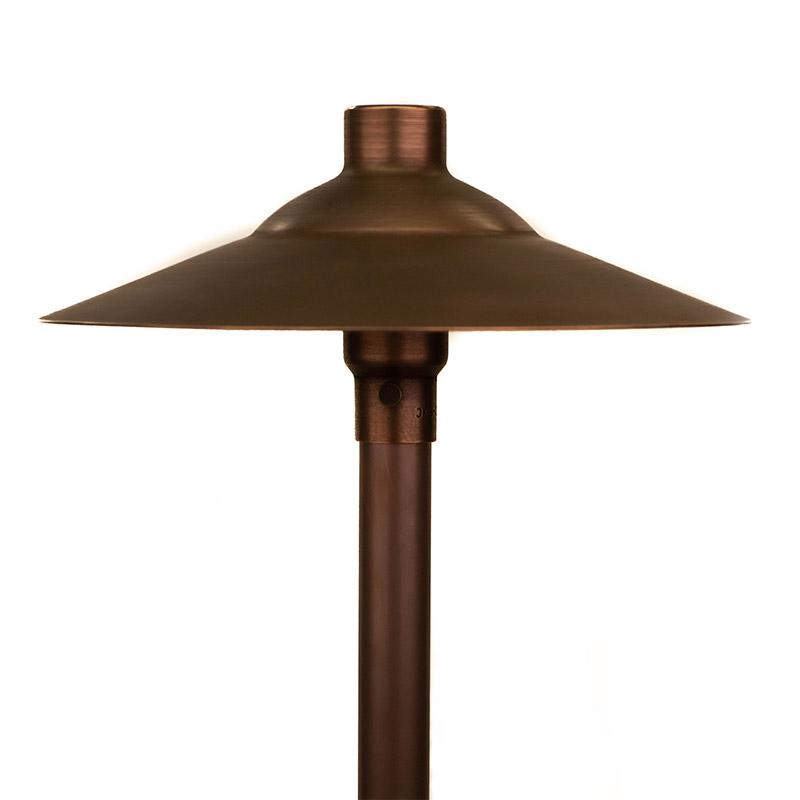 CopperMoon Lighting CM.750-20 Copper 11Inch Path Light Top 20Inch Copper Stem With Stake