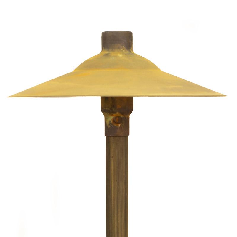 CopperMoon Lighting CM.750-20 Copper 11Inch Path Light Top 20Inch Copper Stem With Stake