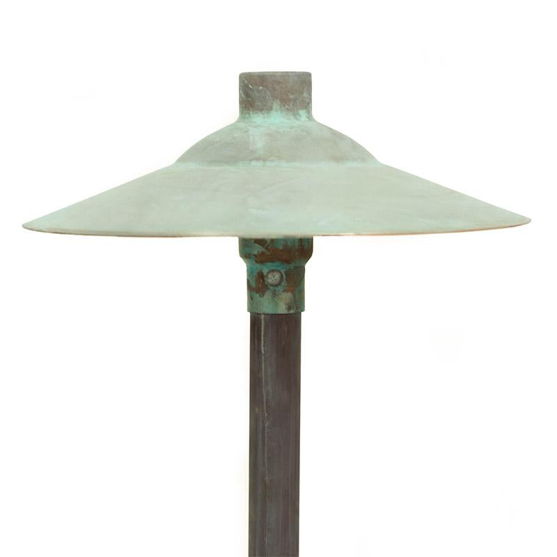 CopperMoon Lighting CM.750-20 Copper 11Inch Path Light Top 20Inch Copper Stem With Stake