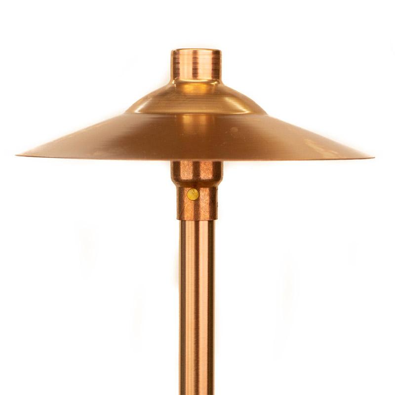CopperMoon Lighting CM.750-20 Copper 11Inch Path Light Top 20Inch Copper Stem With Stake