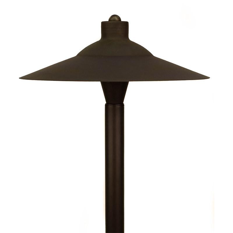 CopperMoon Lighting CM.750-20CG Copper 11Inch Commercial Grade Path Light Top 18 Inch Copper Stem With Stake