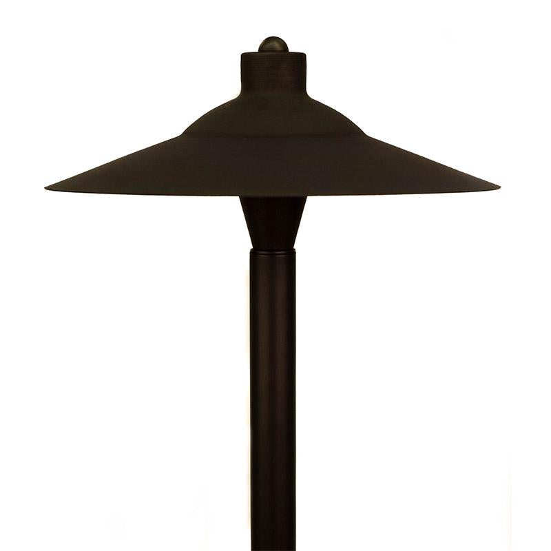 CopperMoon Lighting CM.750-20CG Copper 11Inch Commercial Grade Path Light Top 18 Inch Copper Stem With Stake