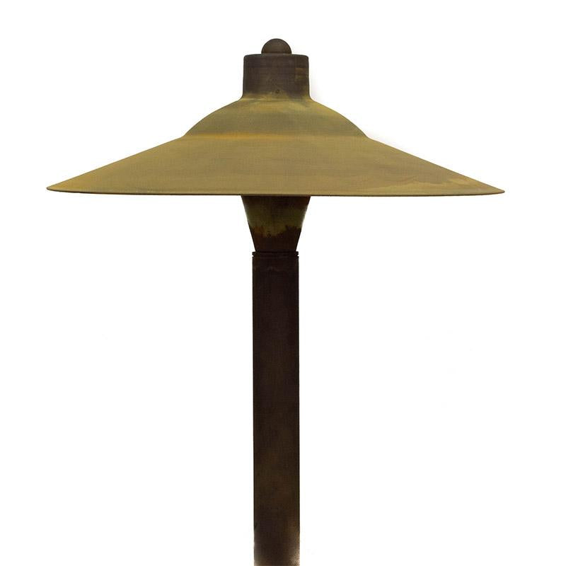 CopperMoon Lighting CM.750-20CG Copper 11Inch Commercial Grade Path Light Top 18 Inch Copper Stem With Stake