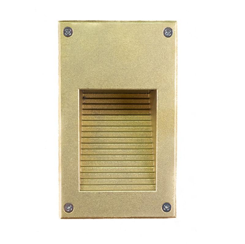 CopperMoon Lighting CM.840 Brass Step Light Louvers - Large & Tall (Housing NOT Included)