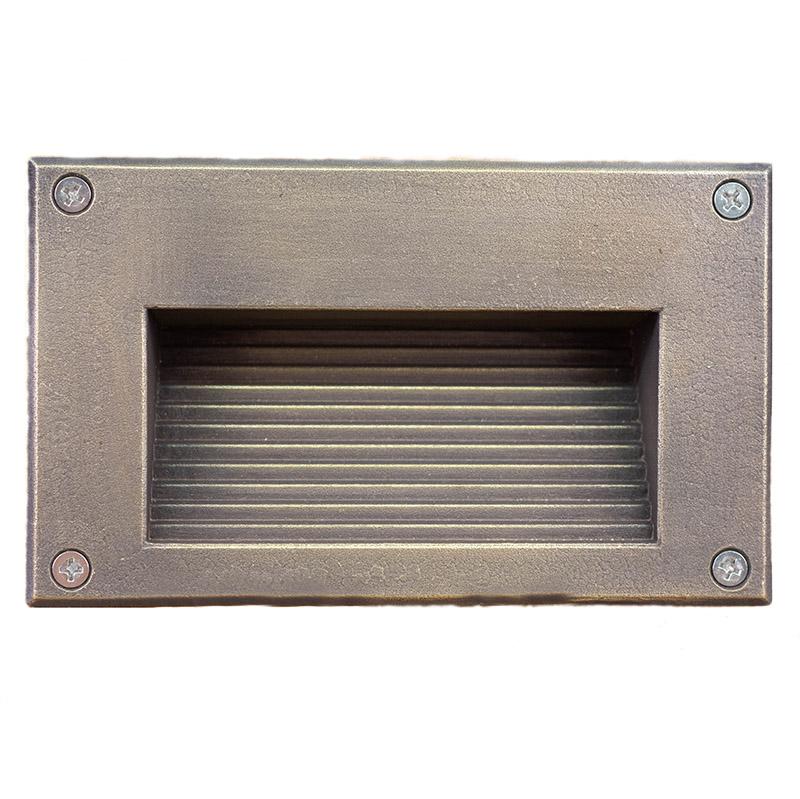 CopperMoon Lighting CM.845 Brass Step Light Louvers - Large & Wide (Housing NOT Included)