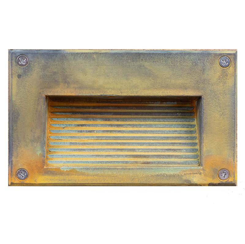 CopperMoon Lighting CM.845 Brass Step Light Louvers - Large & Wide (Housing NOT Included)