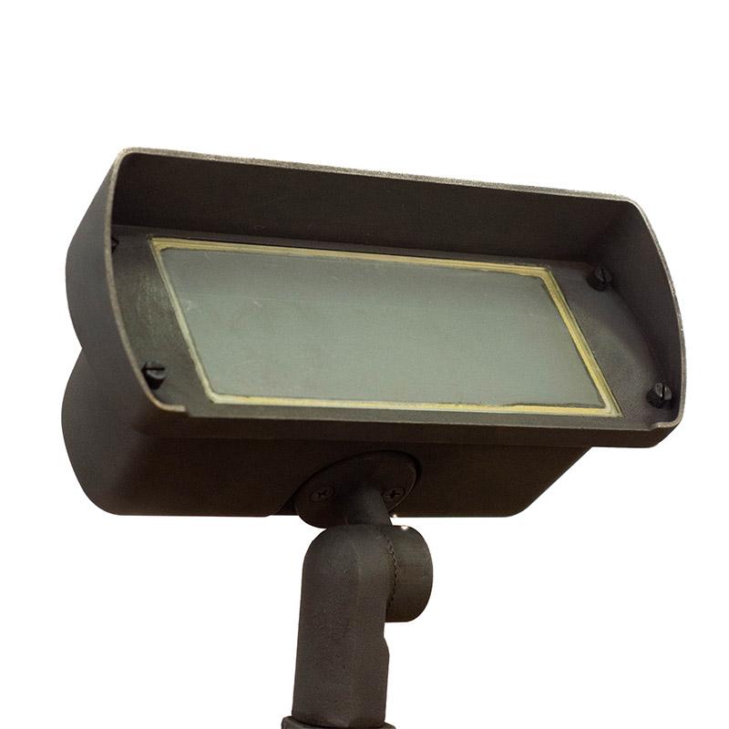 CopperMoon Lighting CM.885 Brass Double Wash Light Frosted or Clear Glass - 2 XMR-16  With Stake