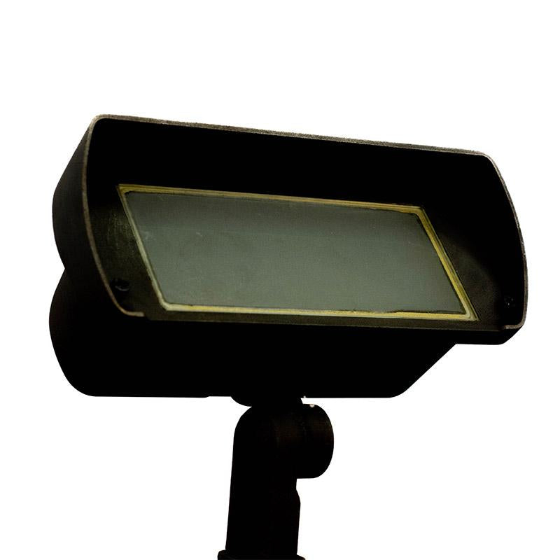 CopperMoon Lighting CM.885 Brass Double Wash Light Frosted or Clear Glass - 2 XMR-16  With Stake