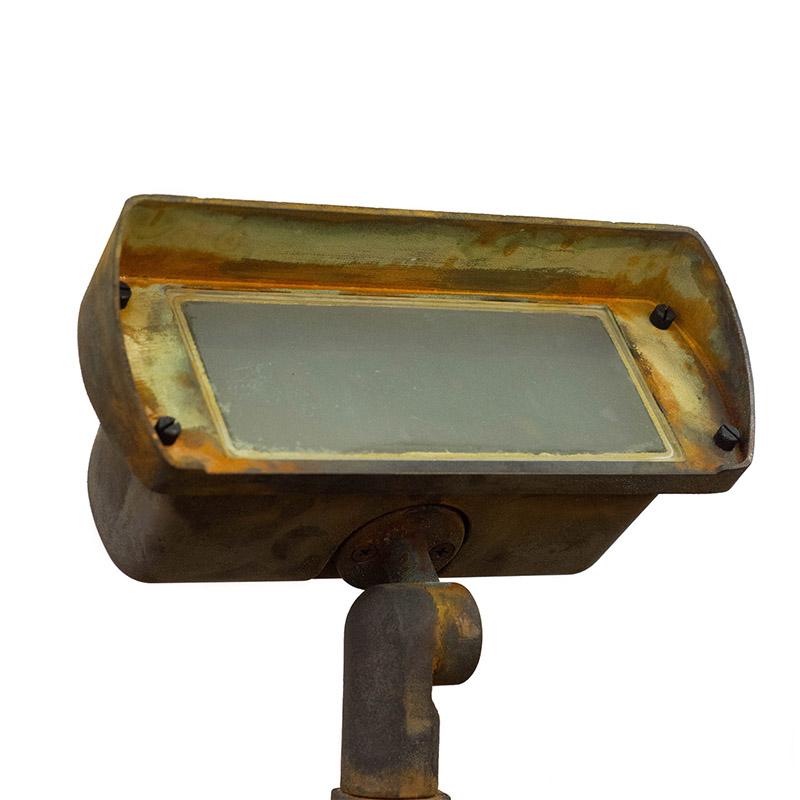 CopperMoon Lighting CM.885 Brass Double Wash Light Frosted or Clear Glass - 2 XMR-16  With Stake
