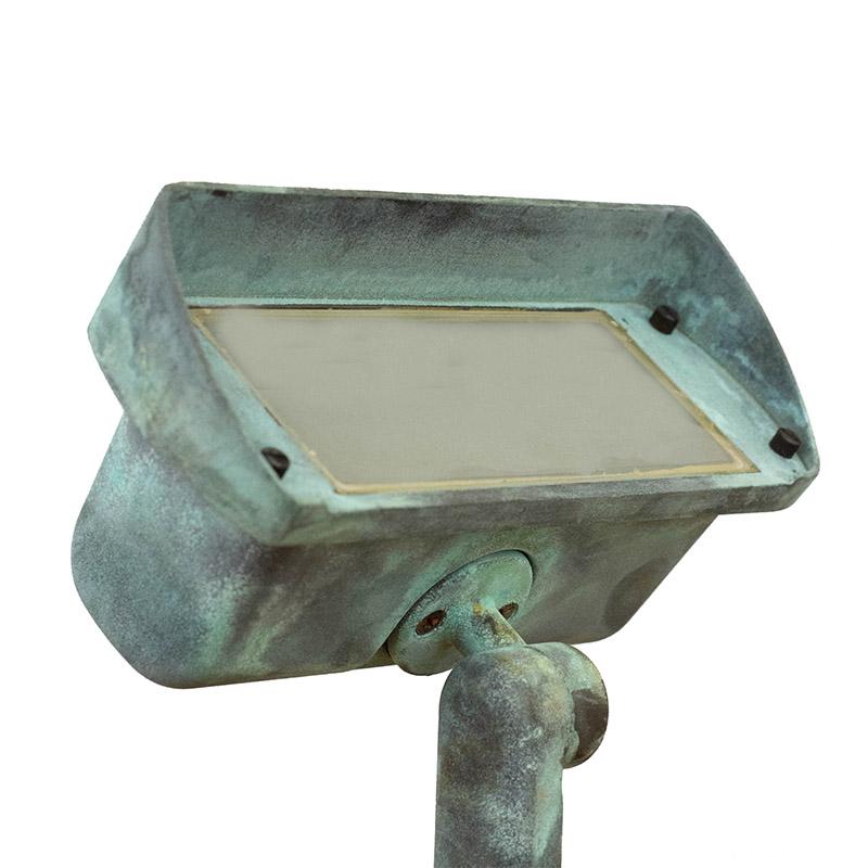CopperMoon Lighting CM.885 Brass Double Wash Light Frosted or Clear Glass - 2 XMR-16  With Stake