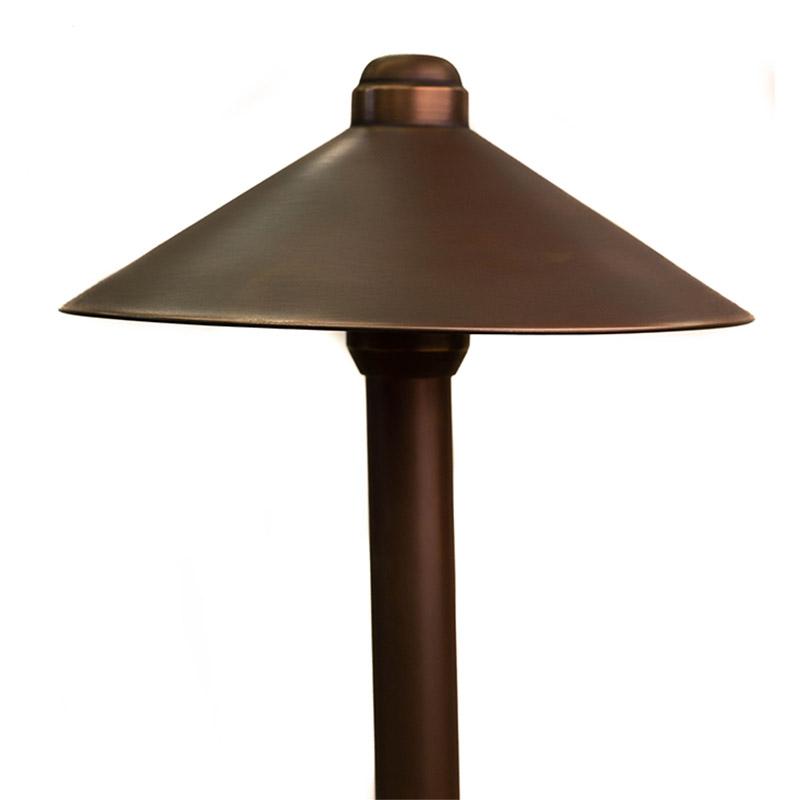 CopperMoon Lighting CM.9020 Copper 9Inch Path Light Top 15.75 Inch Copper Stem With Stake