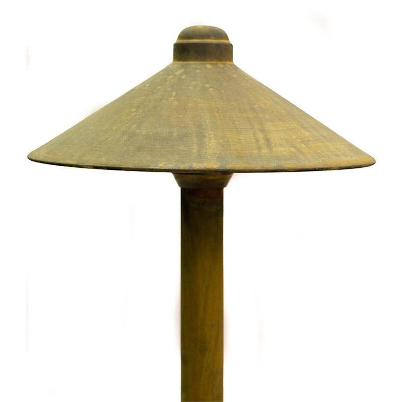 CopperMoon Lighting CM.9020 Copper 9Inch Path Light Top 15.75 Inch Copper Stem With Stake