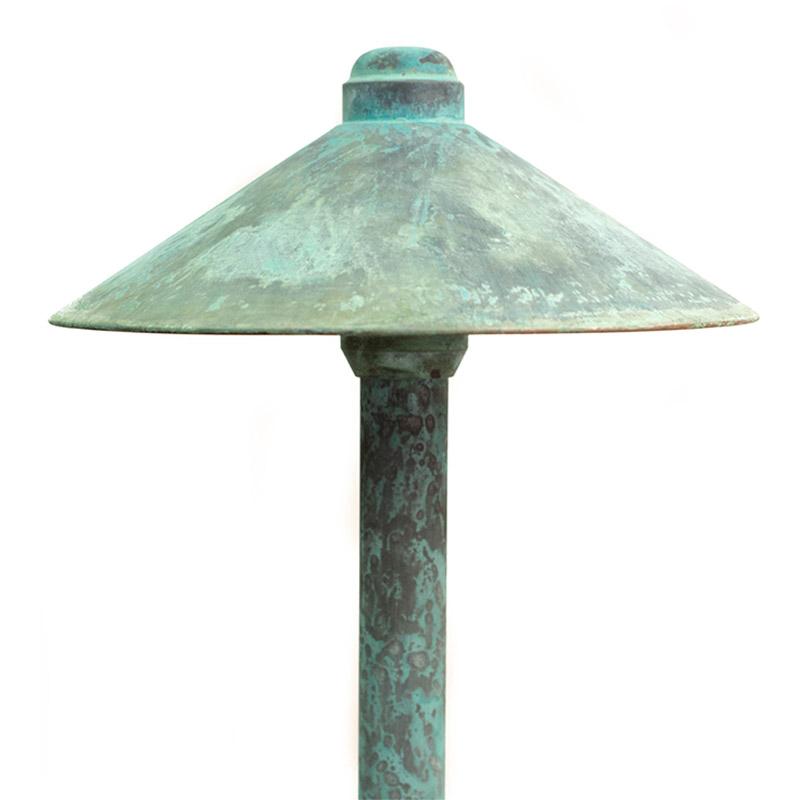 CopperMoon Lighting CM.9020 Copper 9Inch Path Light Top 15.75 Inch Copper Stem With Stake