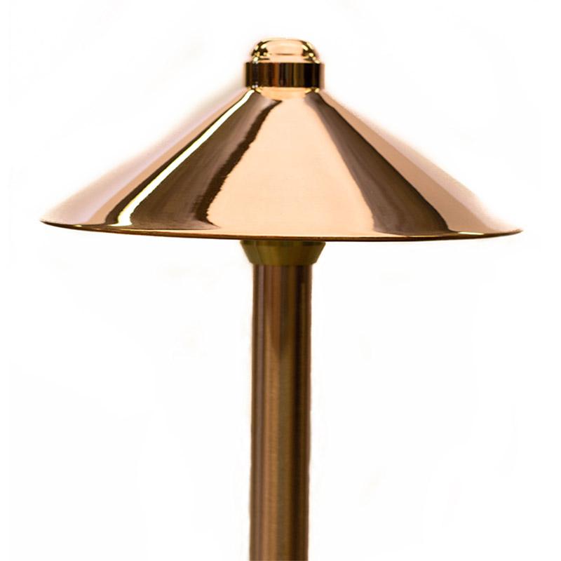 CopperMoon Lighting CM.9020 Copper 9Inch Path Light Top 15.75 Inch Copper Stem With Stake