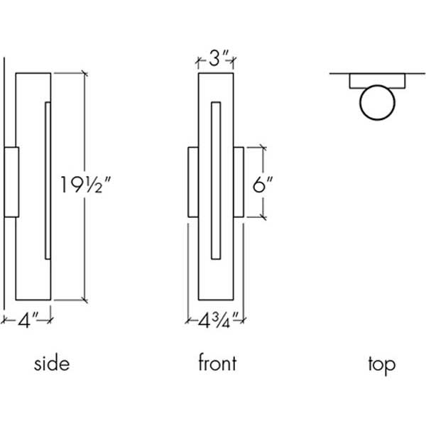 Cylo 19411-HM Indoor/Outdoor Horizontal Mounting Sconce By Ultralights Lighting Additional Image 2