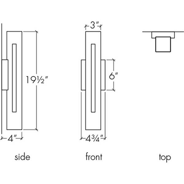 Cylo 19414-HM Indoor/Outdoor Horizontal Mounting Sconce By Ultralights Lighting Additional Image 2