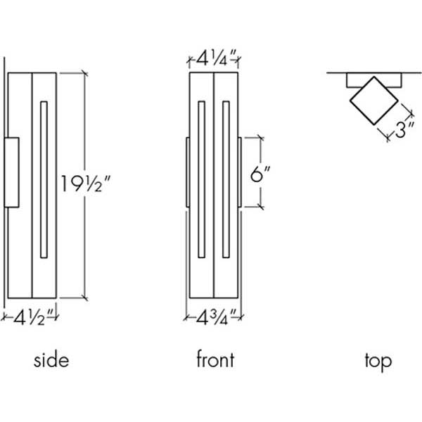 Cylo 19416-HM Indoor/Outdoor Horizontal Mounting Sconce By Ultralights Lighting Additional Image 2