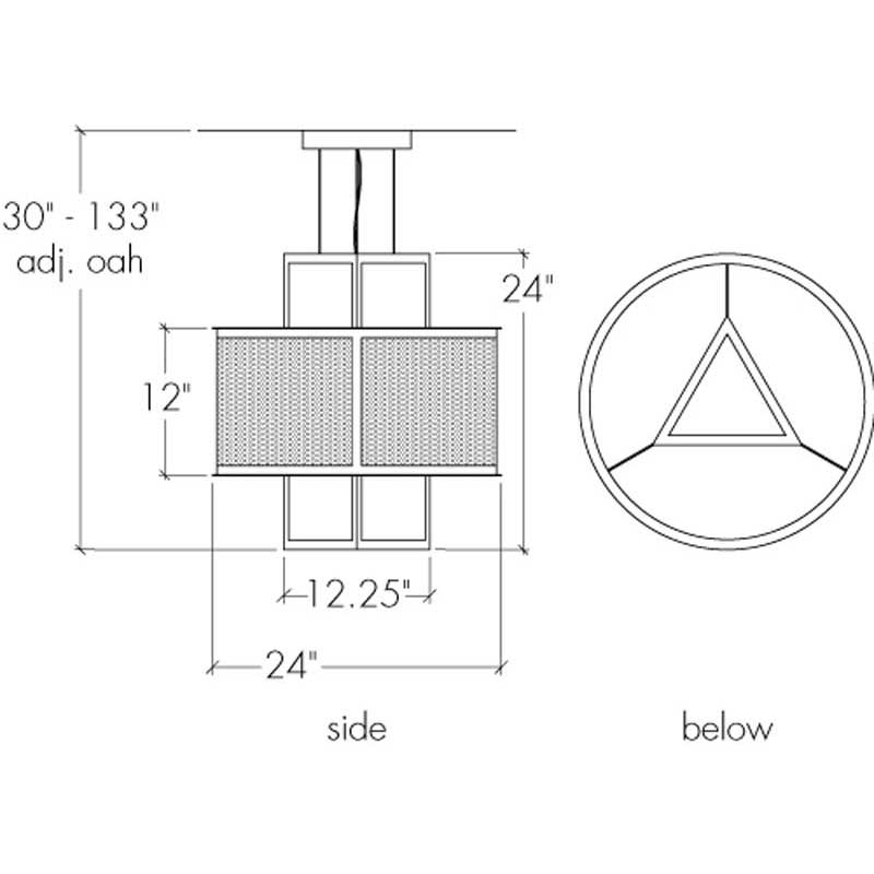 Duo 19431-SM Indoor/Outdoor LED Retrofit 120V Stem Mount Pendant By Ultralights Lighting Additional Image 3
