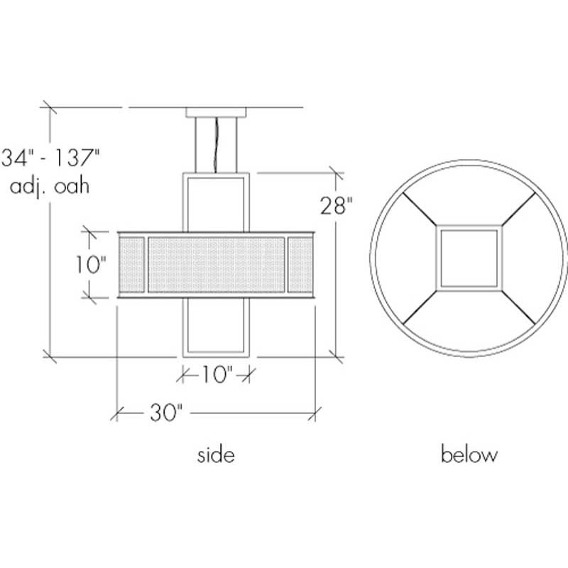 Duo 19432-SM Indoor/Outdoor LED Retrofit 120V Stem Mount Pendant By Ultralights Lighting Additional Image 3