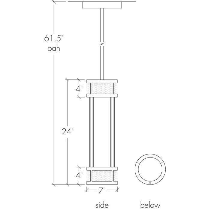 Duo 19436-24 Indoor/Outdoor Pendant By Ultralights Lighting Additional Image 2